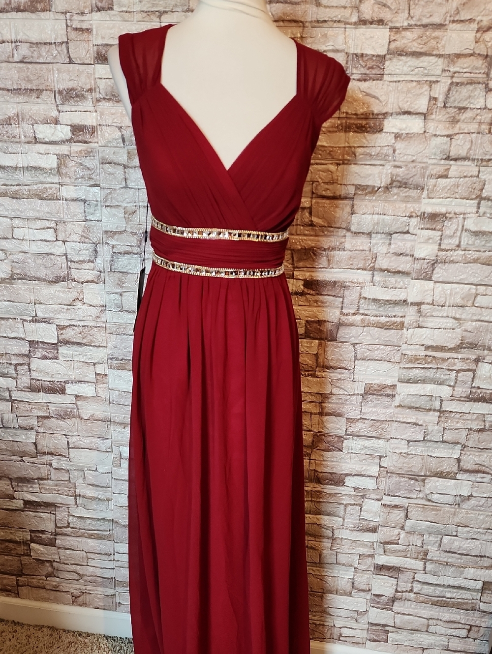 Ever Pretty Red Burgundy Dress Brand New